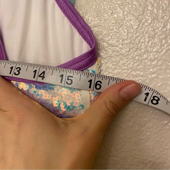 Weissman Dance Costume sassy feather sequin We Are Family 11495 Adult LA, MA - Picture 12 of 15